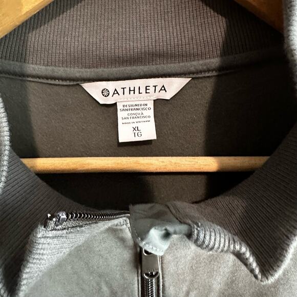 Athleta Triumph Hybrid Half Zip Sweatshirt XL - Picture 5 of 12